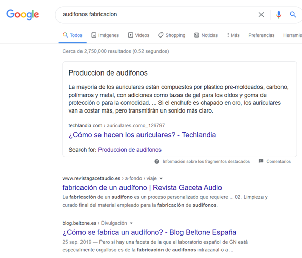 Palabras Claves negativas